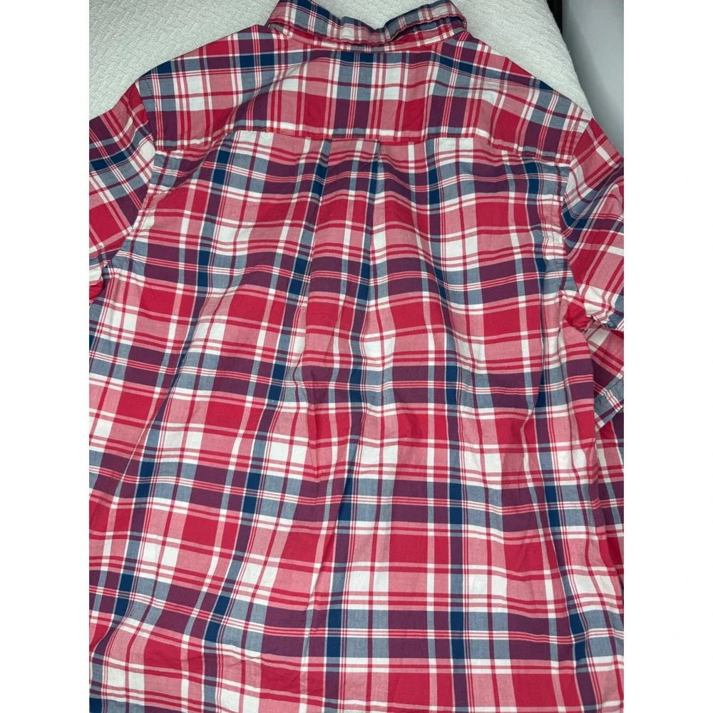 Ralph Lauren Kids Plaid Button Down Shirt Size M‎ (10-12) Red Blue